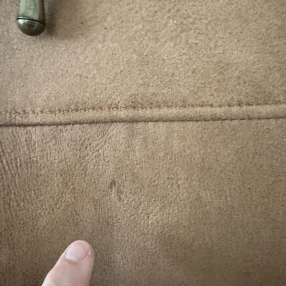 Shearling Reversible Coat with Detachable hood Size 10 Vintage - Picture 9 of 17